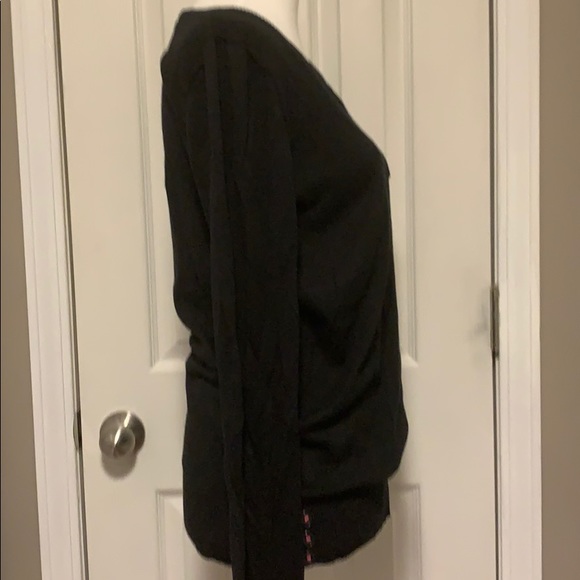 Juniors Black Sweater with pink accents - Picture 5 of 8